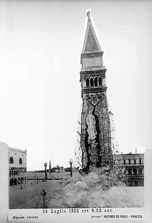 Crollo campanile - san marco, venezia